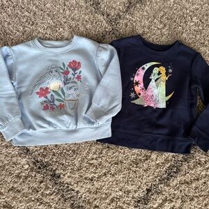 Disney Frozen girls sweatshirts bundle size 5T Anna & Elsa shirts